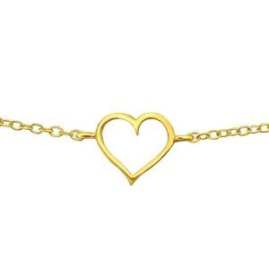 24k Gold Vermeil Heart Bracelet​